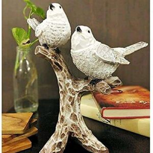 Resin Handcrafted Birds Couple On Tree Showpiece Bird Statue For Home Dcor Living Room Bedroom Table Top Antique Garden Decoration Items